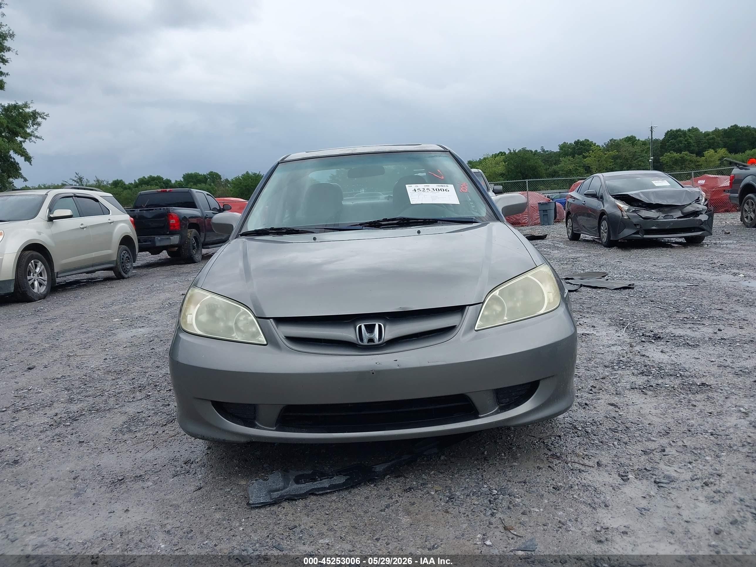 2005 Honda Civic Ex Gray vin: 2HGES26855H542594