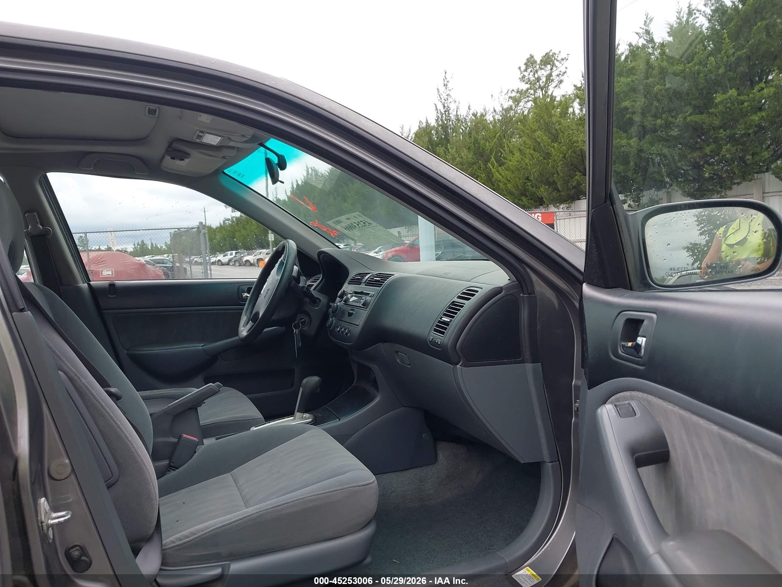 2005 Honda Civic Ex Gray vin: 2HGES26855H542594
