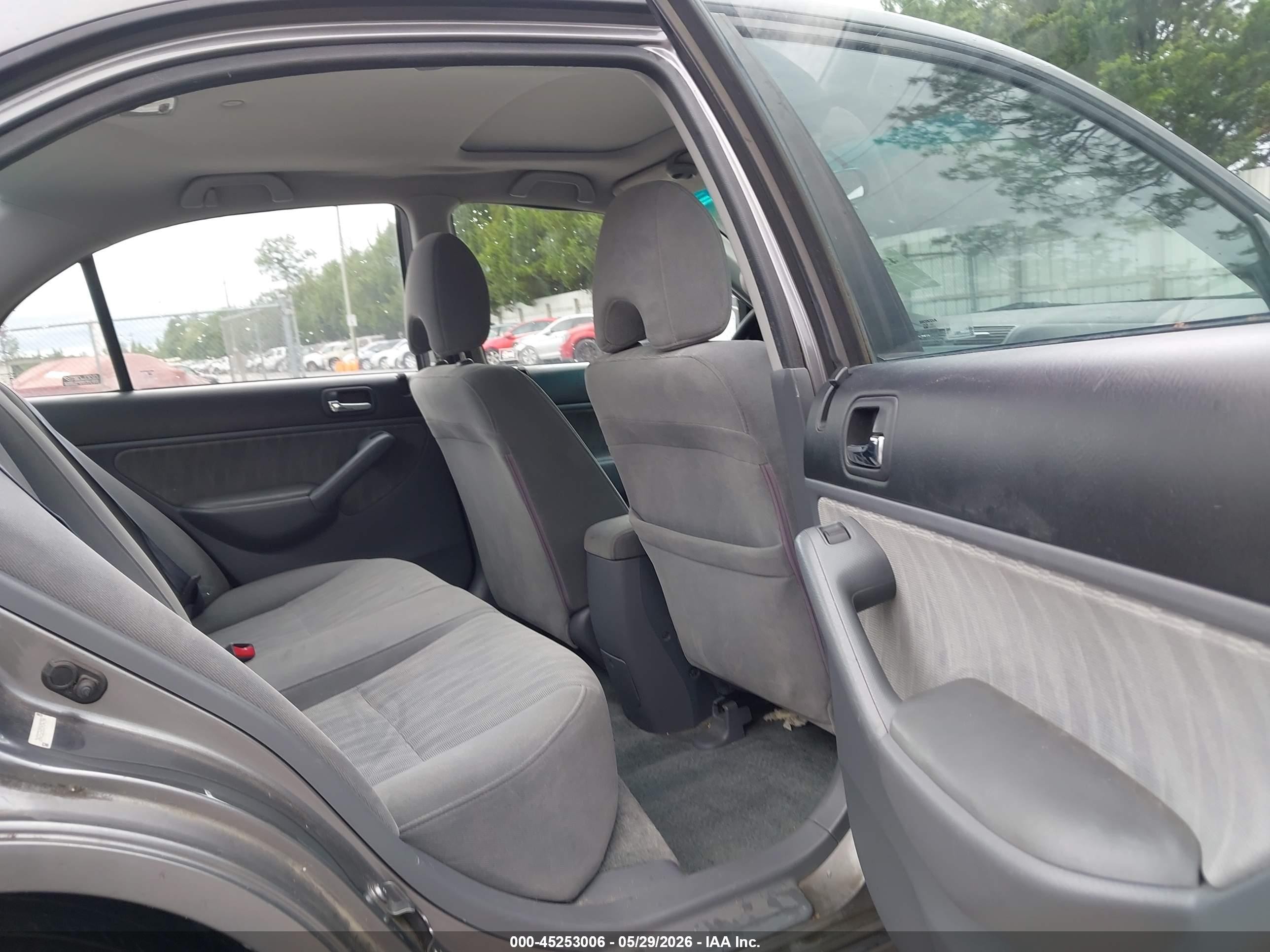 2005 Honda Civic Ex Gray vin: 2HGES26855H542594