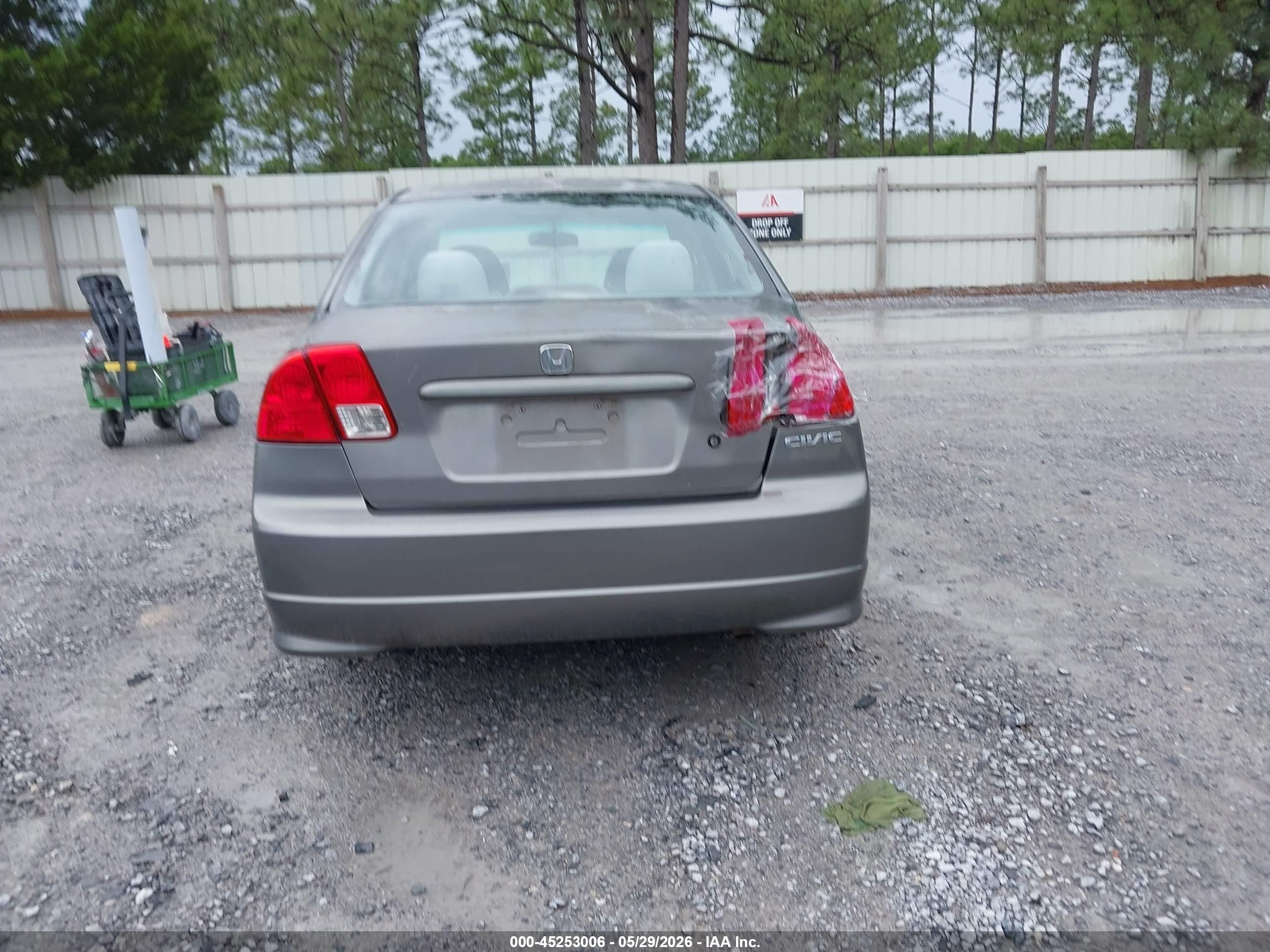 2005 Honda Civic Ex Gray vin: 2HGES26855H542594