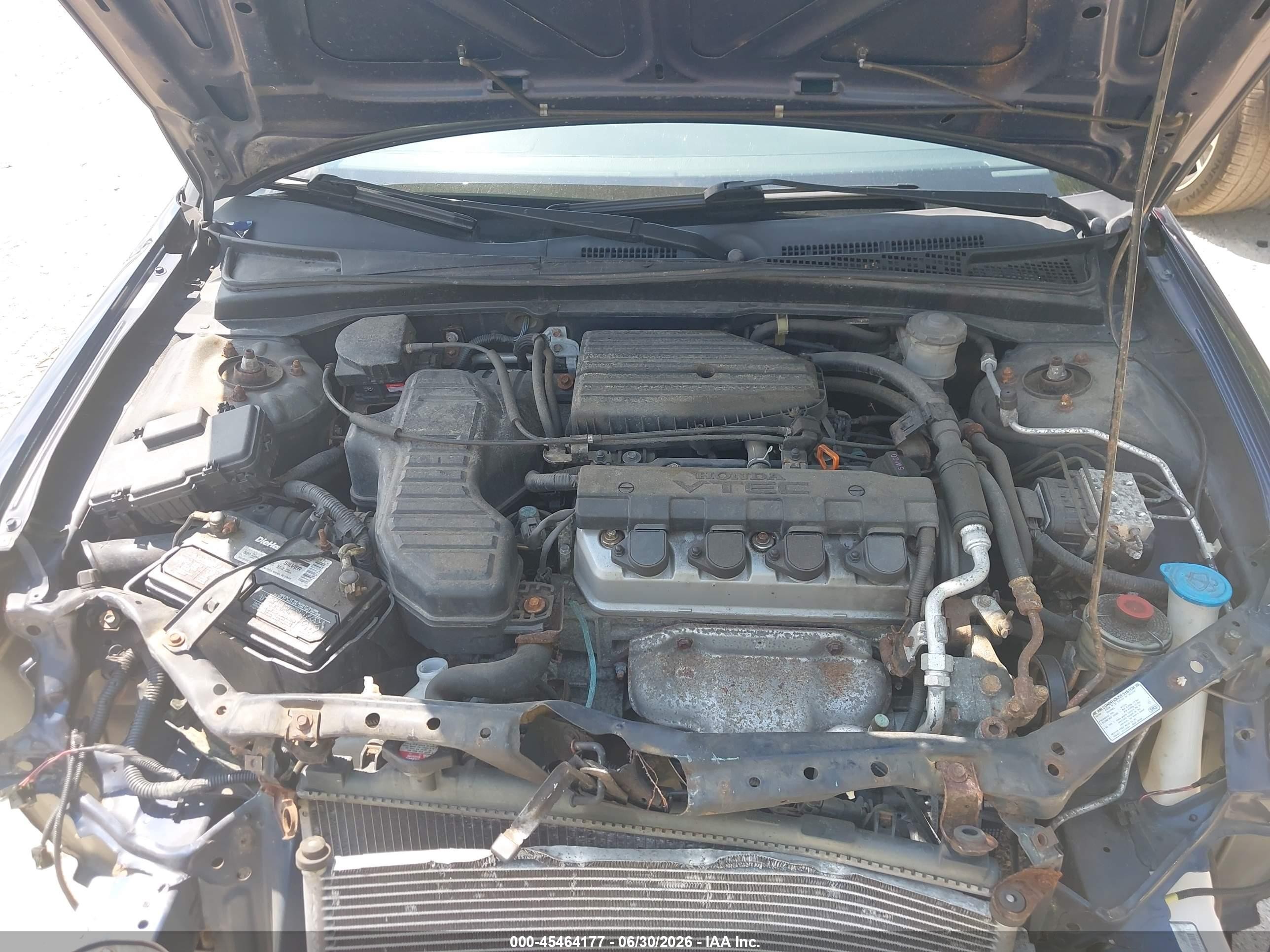 2003 Honda Civic Ex Blue vin: 2HGES26873H615395