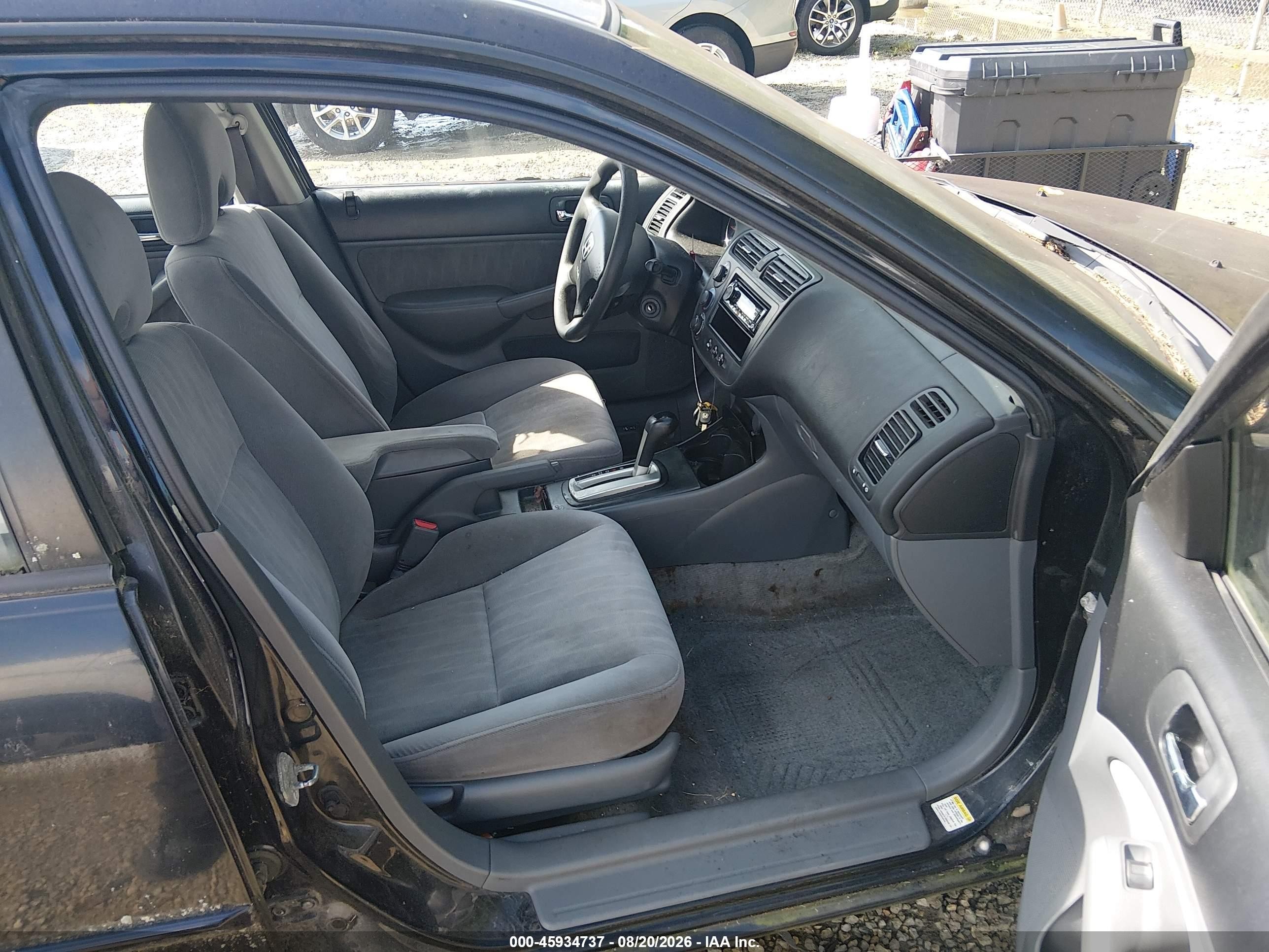 2004 Honda Civic Ex Black vin: 2HGES26874H588586
