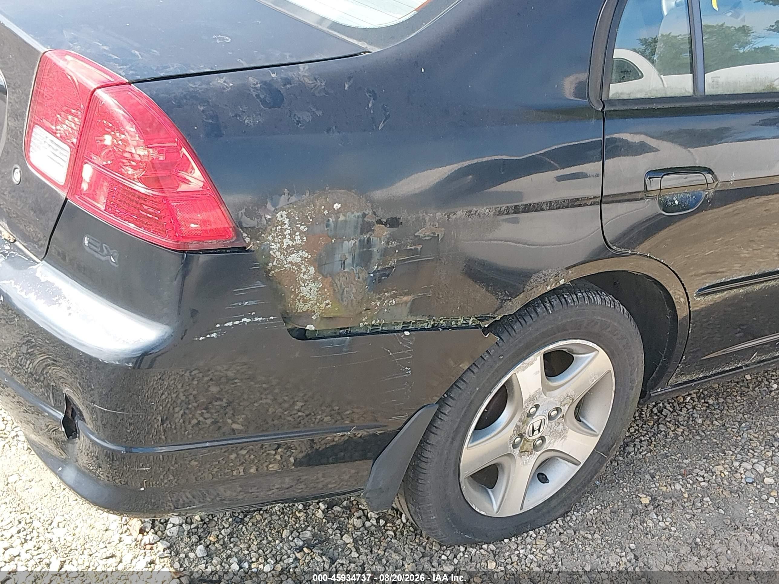 2004 Honda Civic Ex Black vin: 2HGES26874H588586