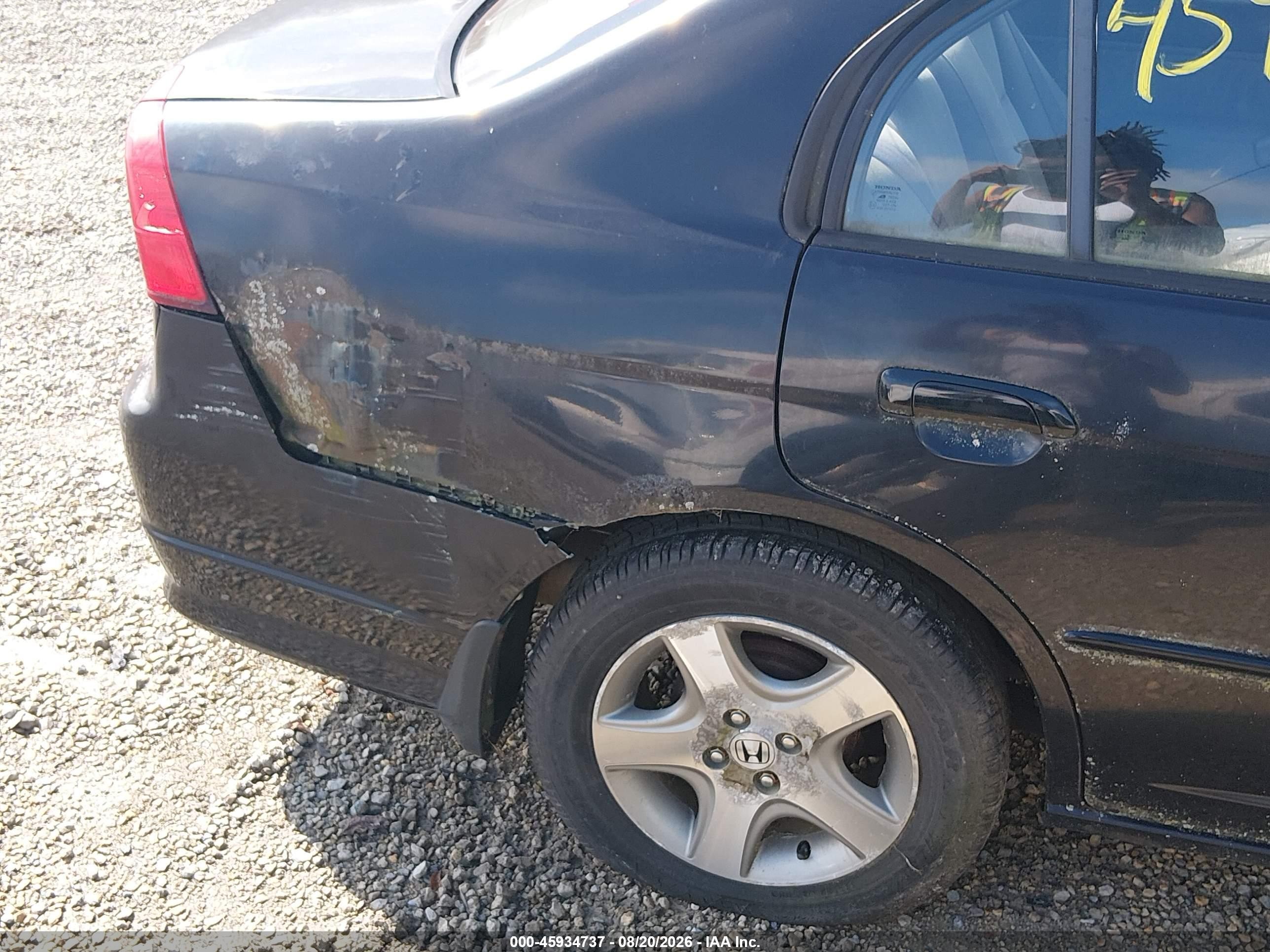 2004 Honda Civic Ex Black vin: 2HGES26874H588586