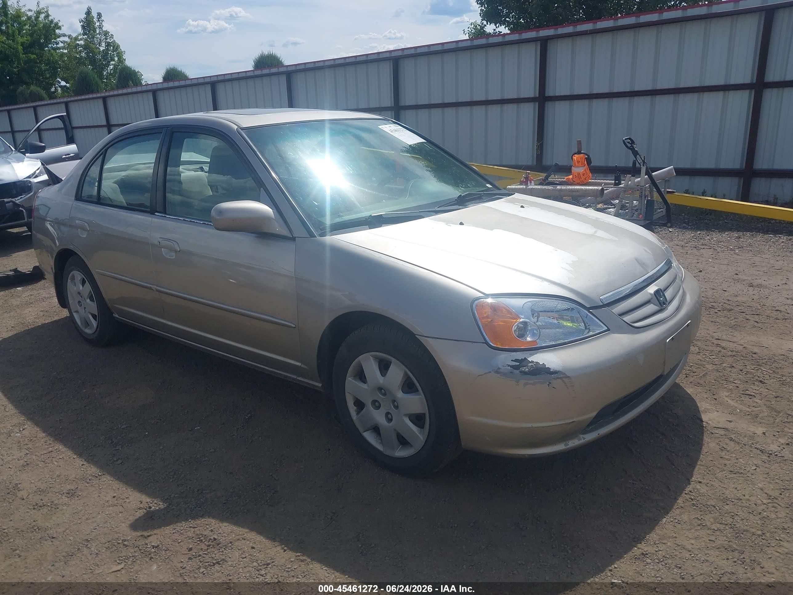 2002 Honda Civic Ex Gold vin: 2HGES26882H594054