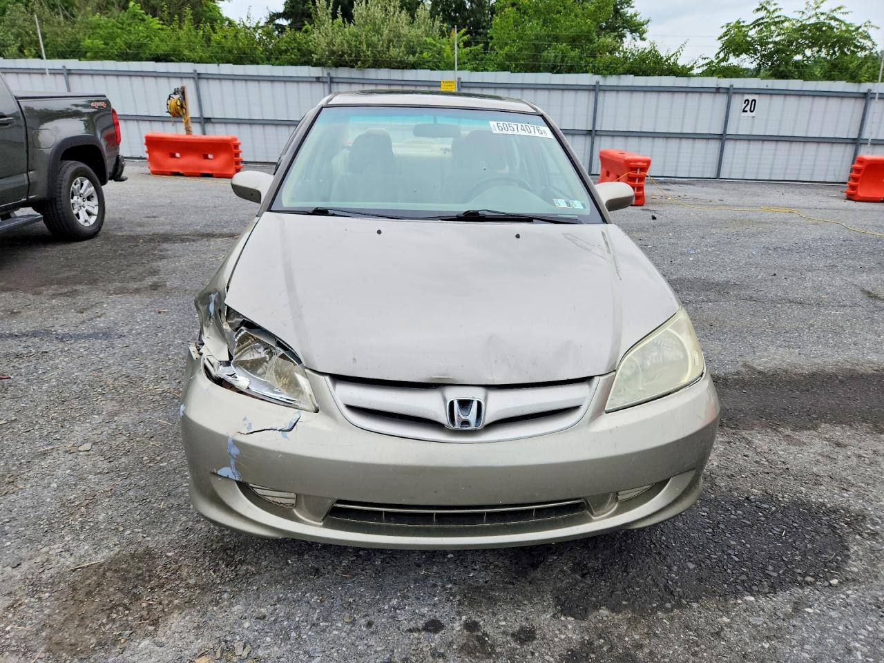 2004 Honda Civic Ex Tan vin: 2HGES26884H515209