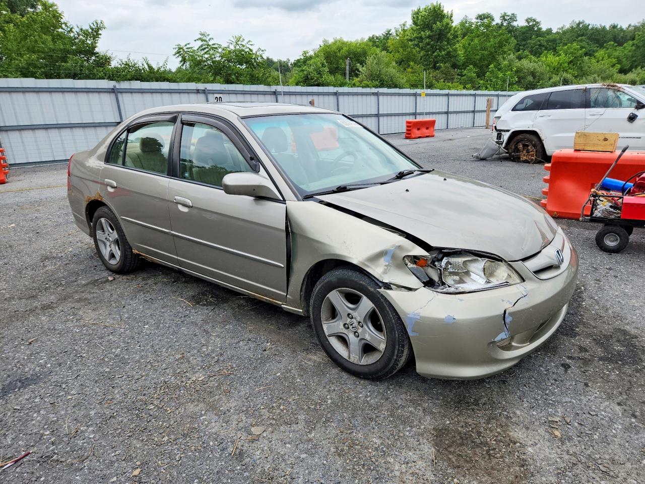 2004 Honda Civic Ex Tan vin: 2HGES26884H515209