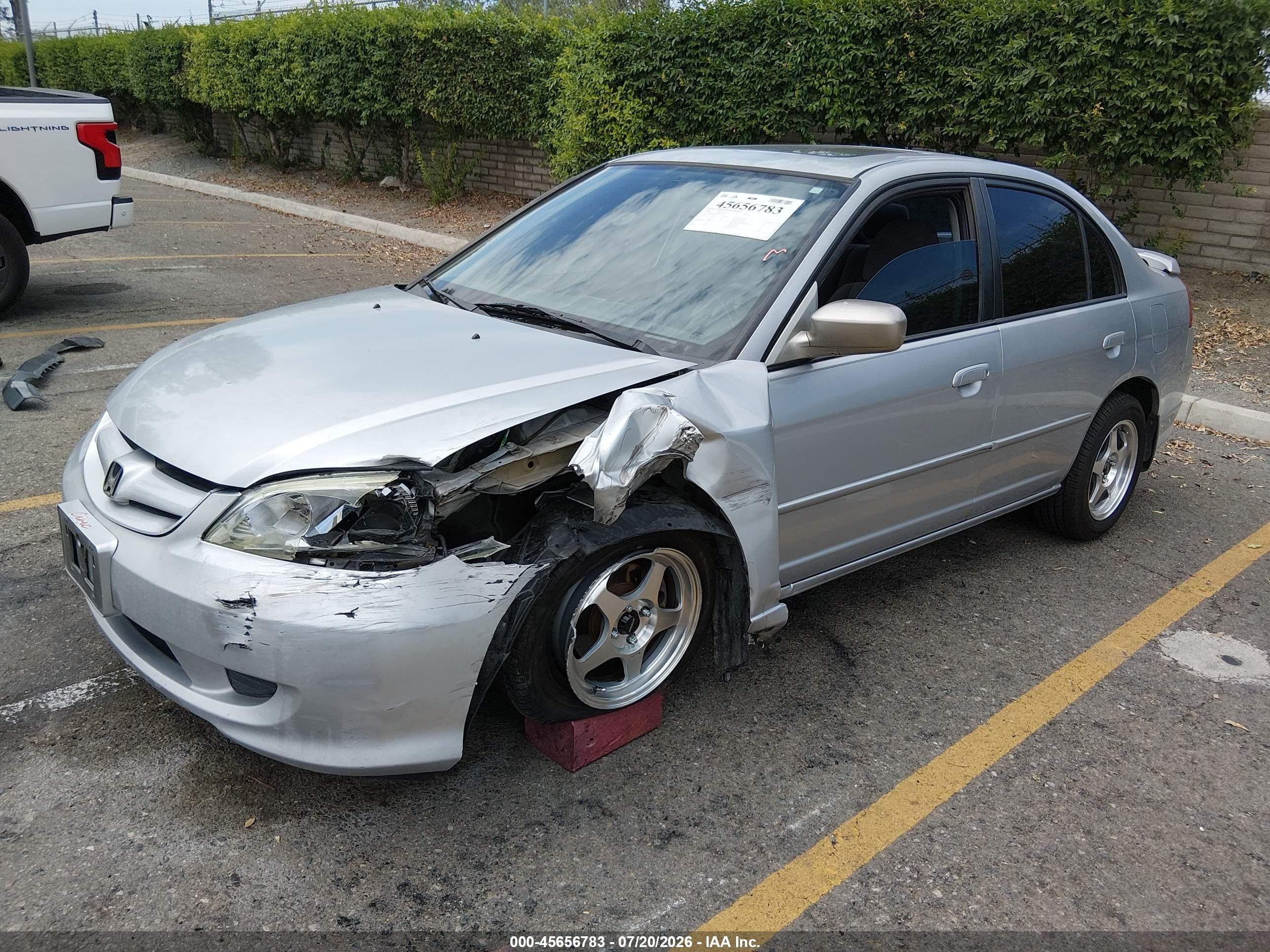 2004 Honda Civic Ex Silver vin: 2HGES268X4H522503