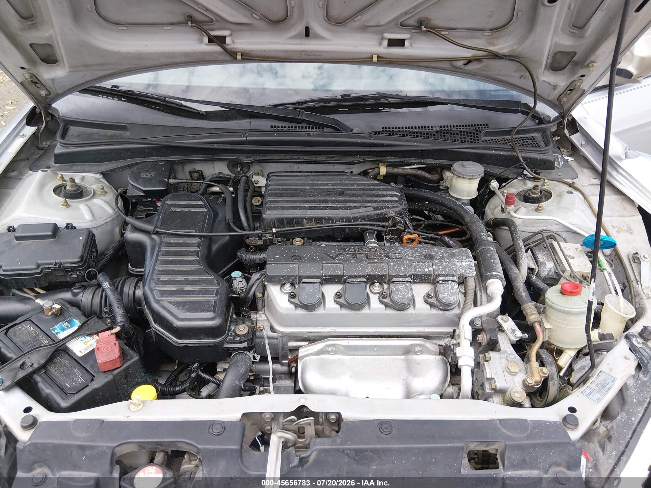 2004 Honda Civic Ex Silver vin: 2HGES268X4H522503
