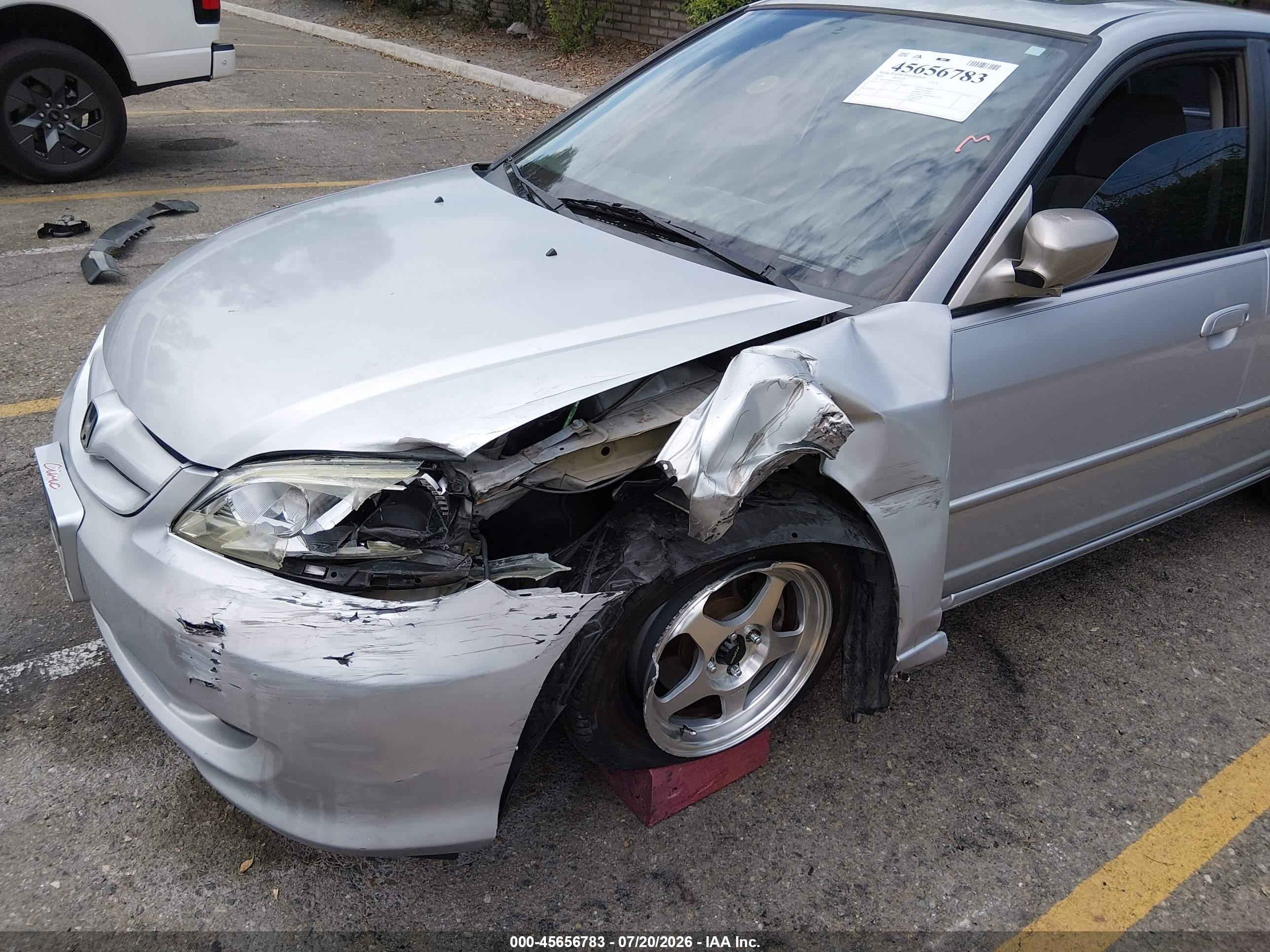 2004 Honda Civic Ex Silver vin: 2HGES268X4H522503