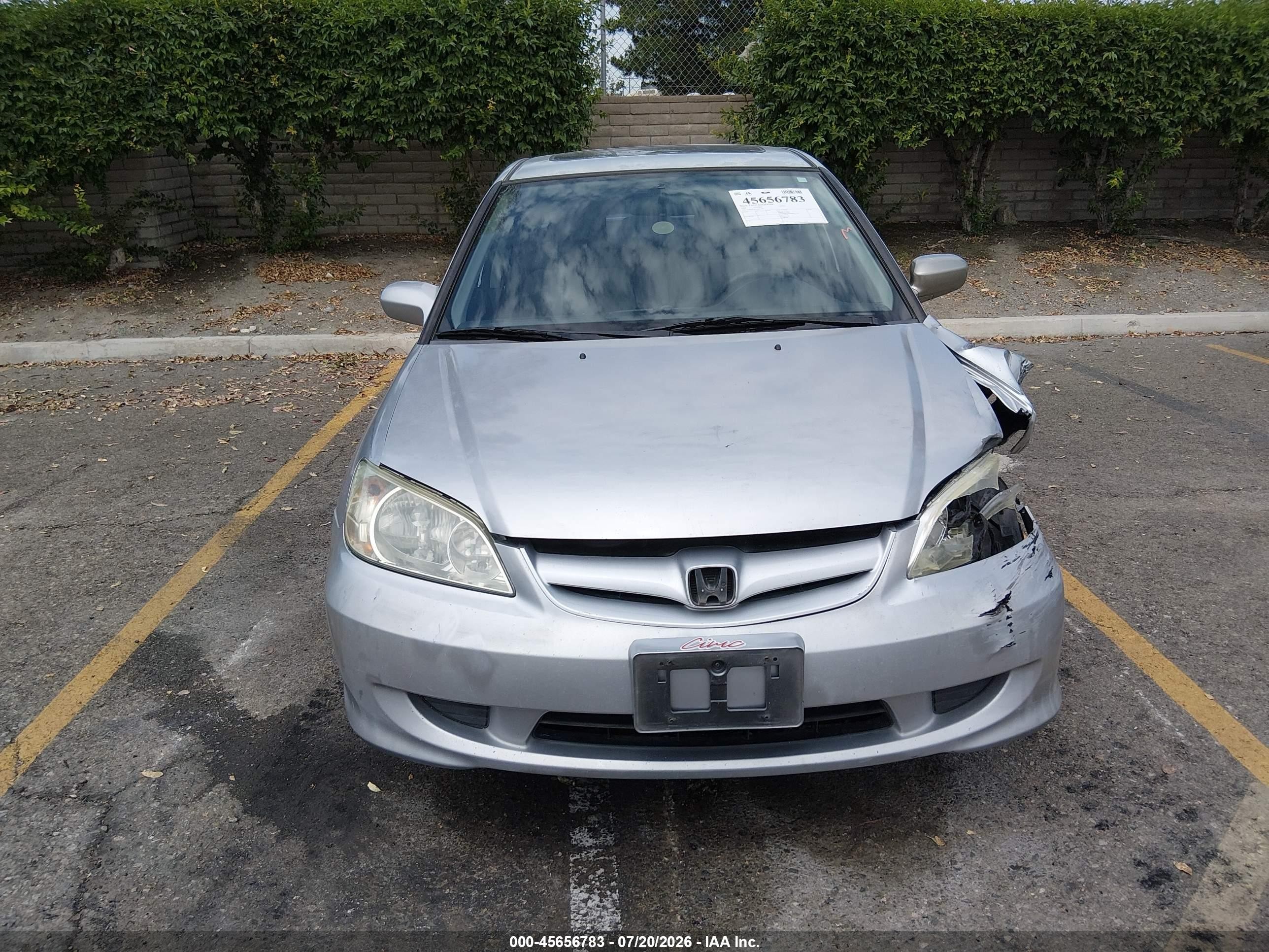 2004 Honda Civic Ex Silver vin: 2HGES268X4H522503