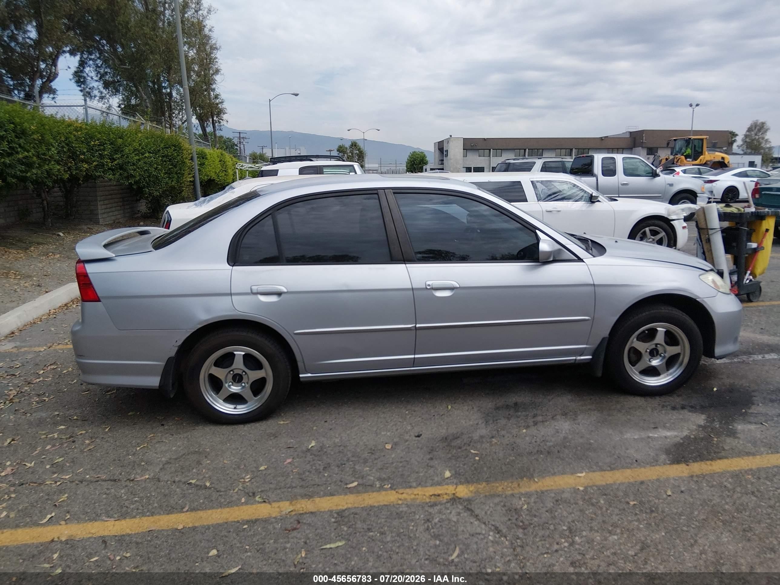 2004 Honda Civic Ex Silver vin: 2HGES268X4H522503