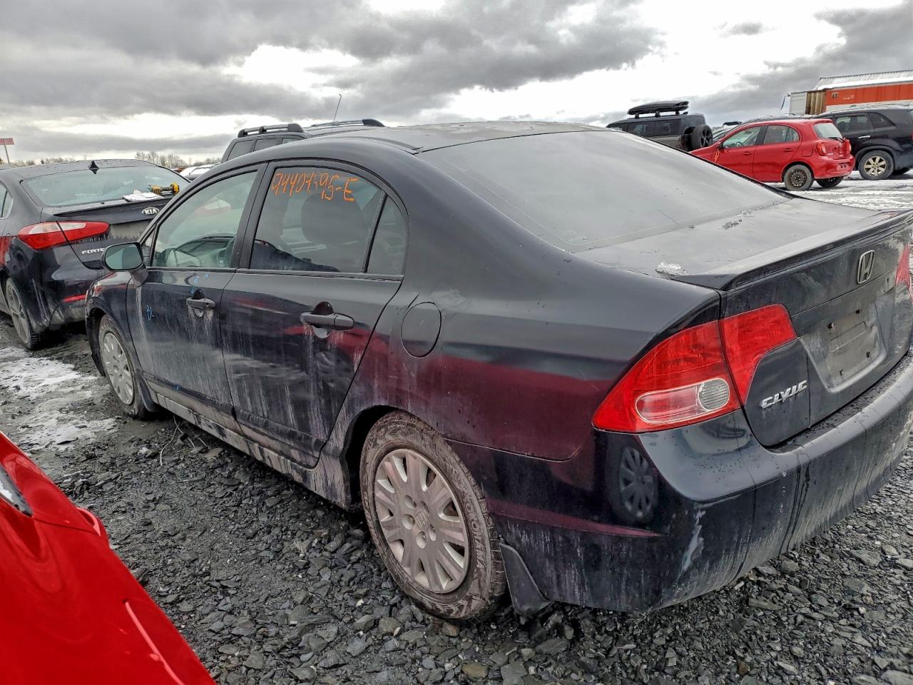 2008 Honda Civic Dx Black vin: 2HGFA15228H004714