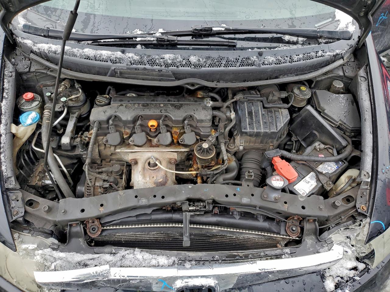 2008 Honda Civic Dx Black vin: 2HGFA15228H004714