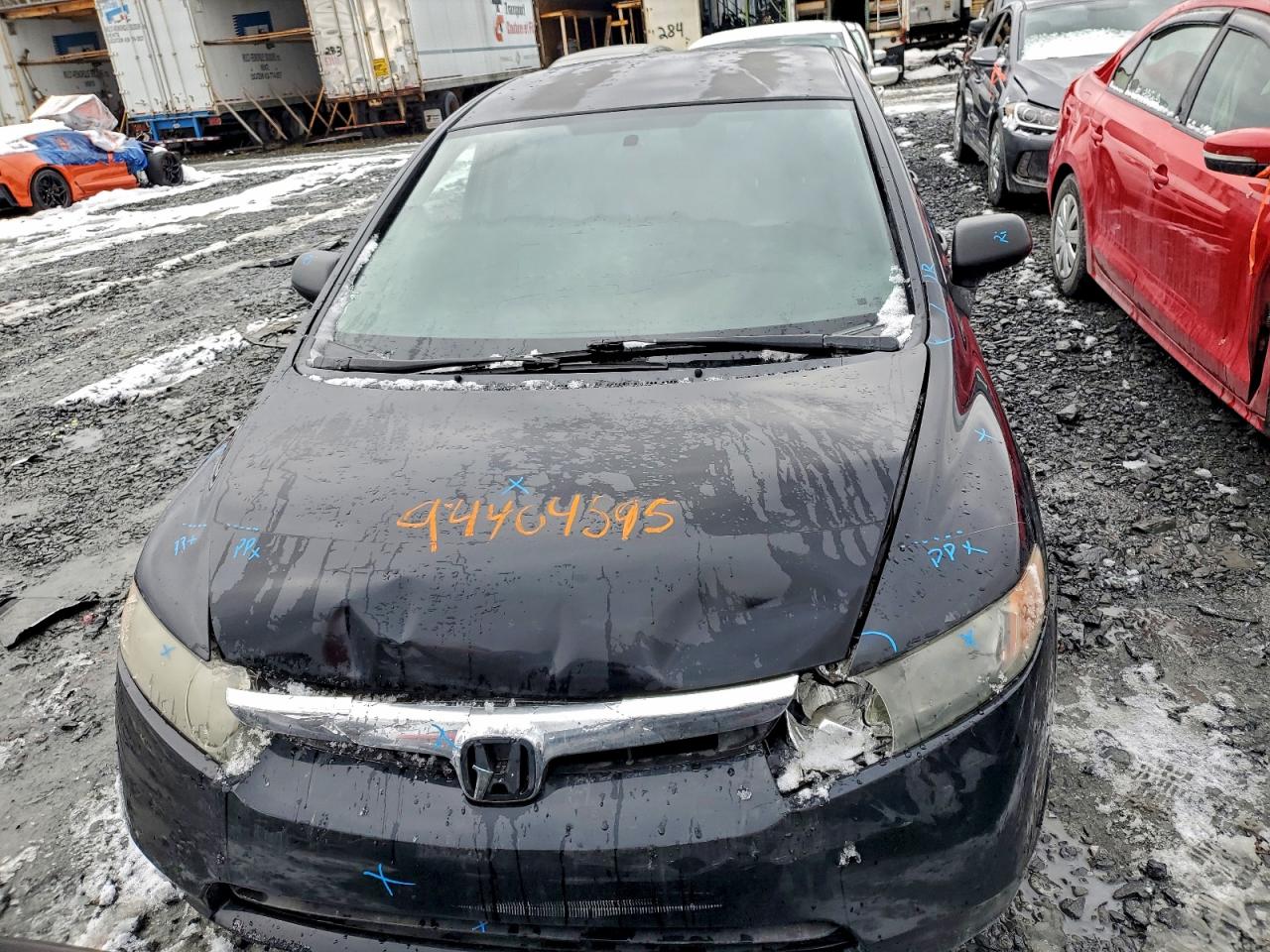 2008 Honda Civic Dx Black vin: 2HGFA15228H004714