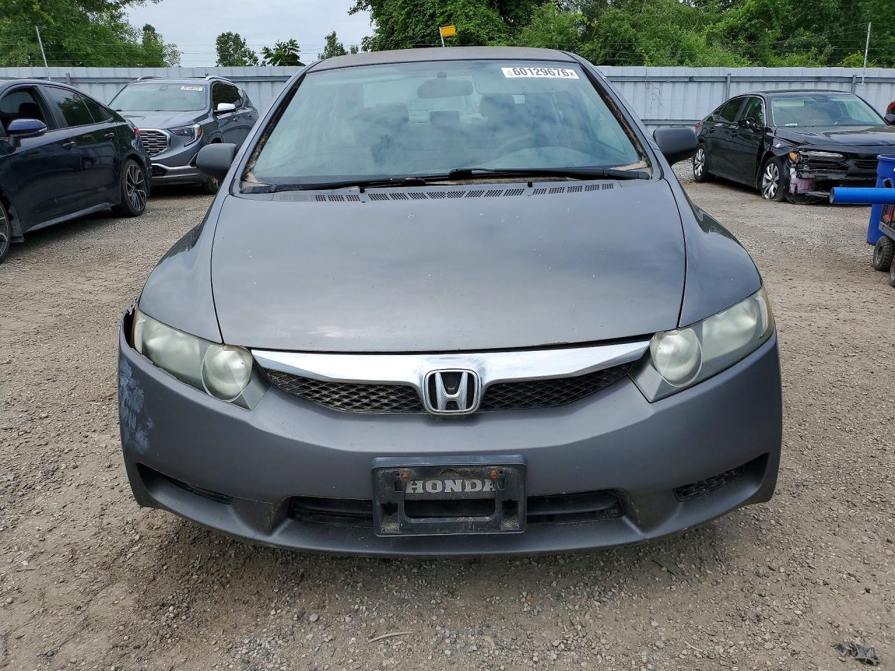 2009 Honda Civic Dx Gray vin: 2HGFA15249H002819