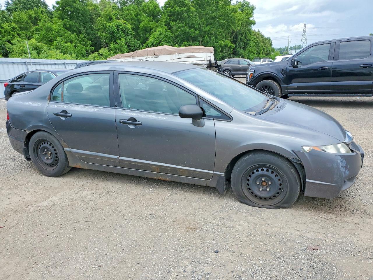 2009 Honda Civic Dx Gray vin: 2HGFA15249H002819