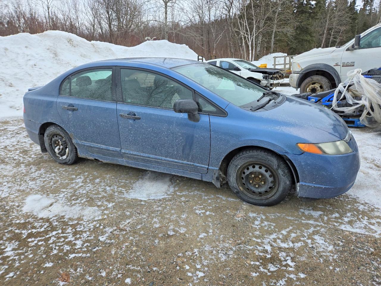 2008 Honda Civic Dx Blue vin: 2HGFA15268H024349