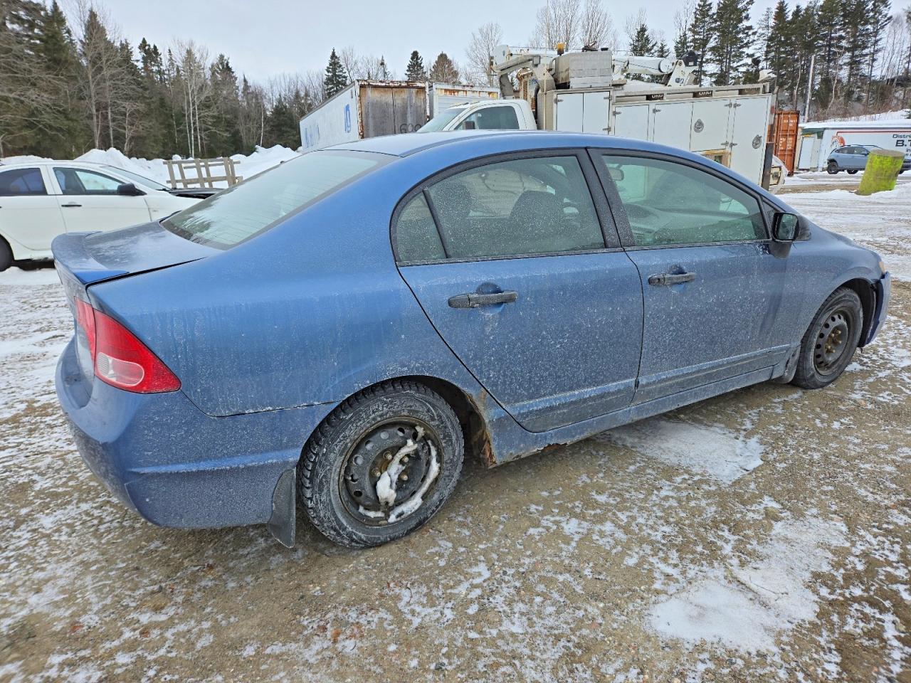 2008 Honda Civic Dx Blue vin: 2HGFA15268H024349