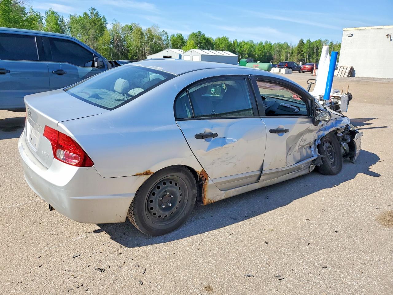 2007 Honda Civic Dx Серебряный vin: 2HGFA15317H027764