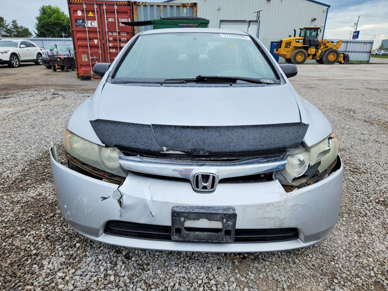 2007 Honda Civic Dx Silver vin: 2HGFA15317H037775