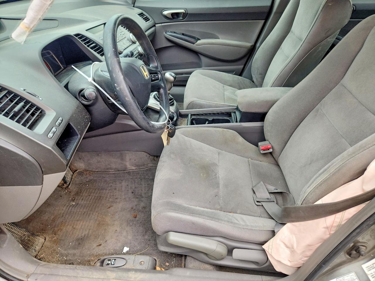 2007 Honda Civic Lx Gray vin: 2HGFA15507H043133