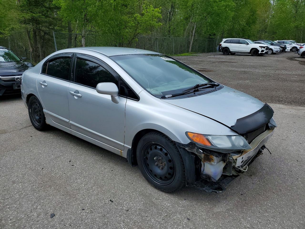 2008 Honda Civic Lx Silver vin: 2HGFA15508H006164