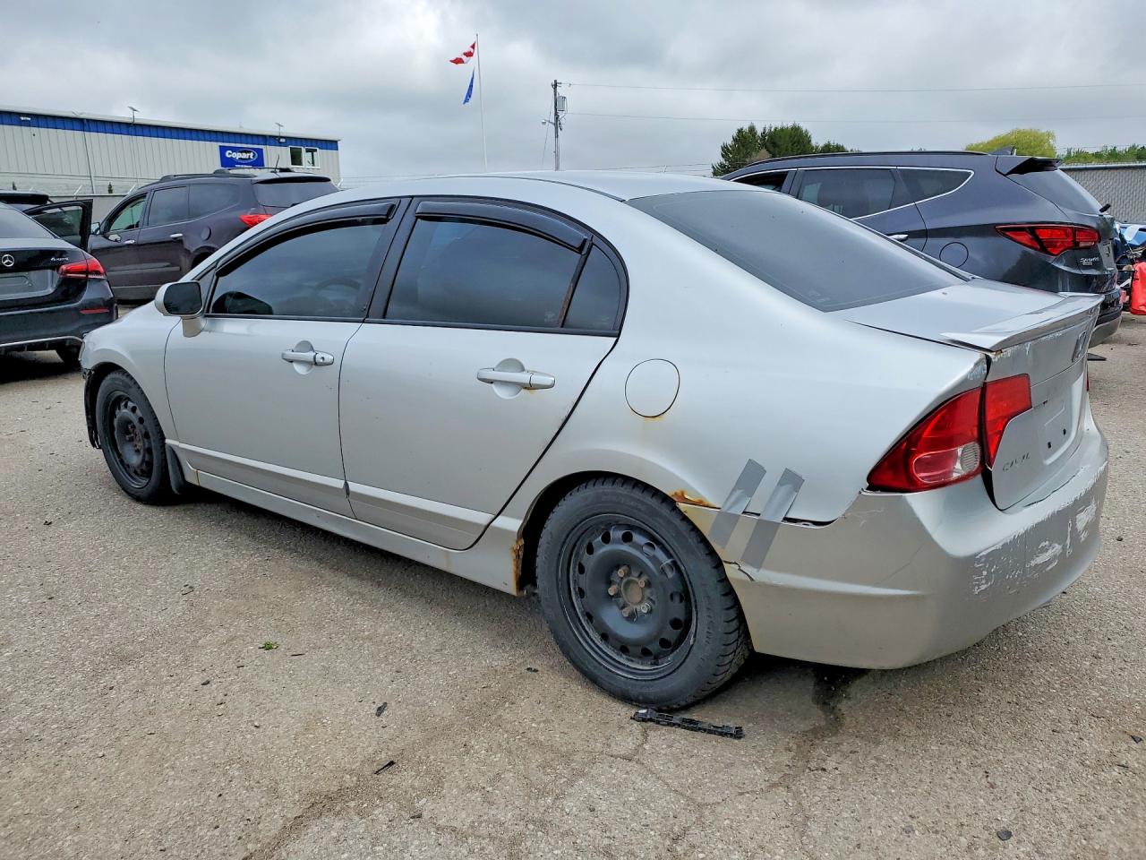 2008 Honda Civic Lx Silver vin: 2HGFA15508H006164