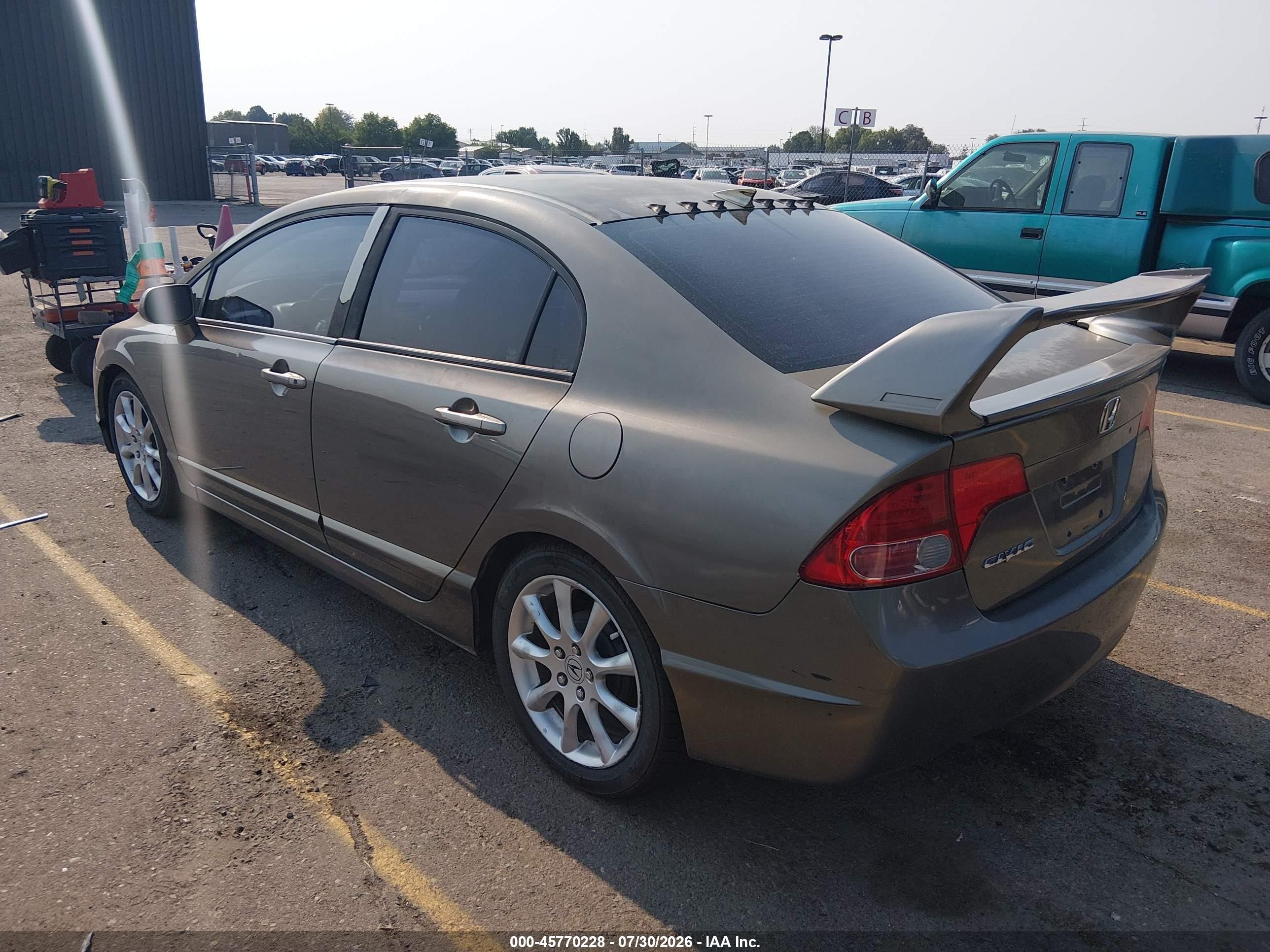 2008 Honda Civic Lx Gray vin: 2HGFA15508H341540