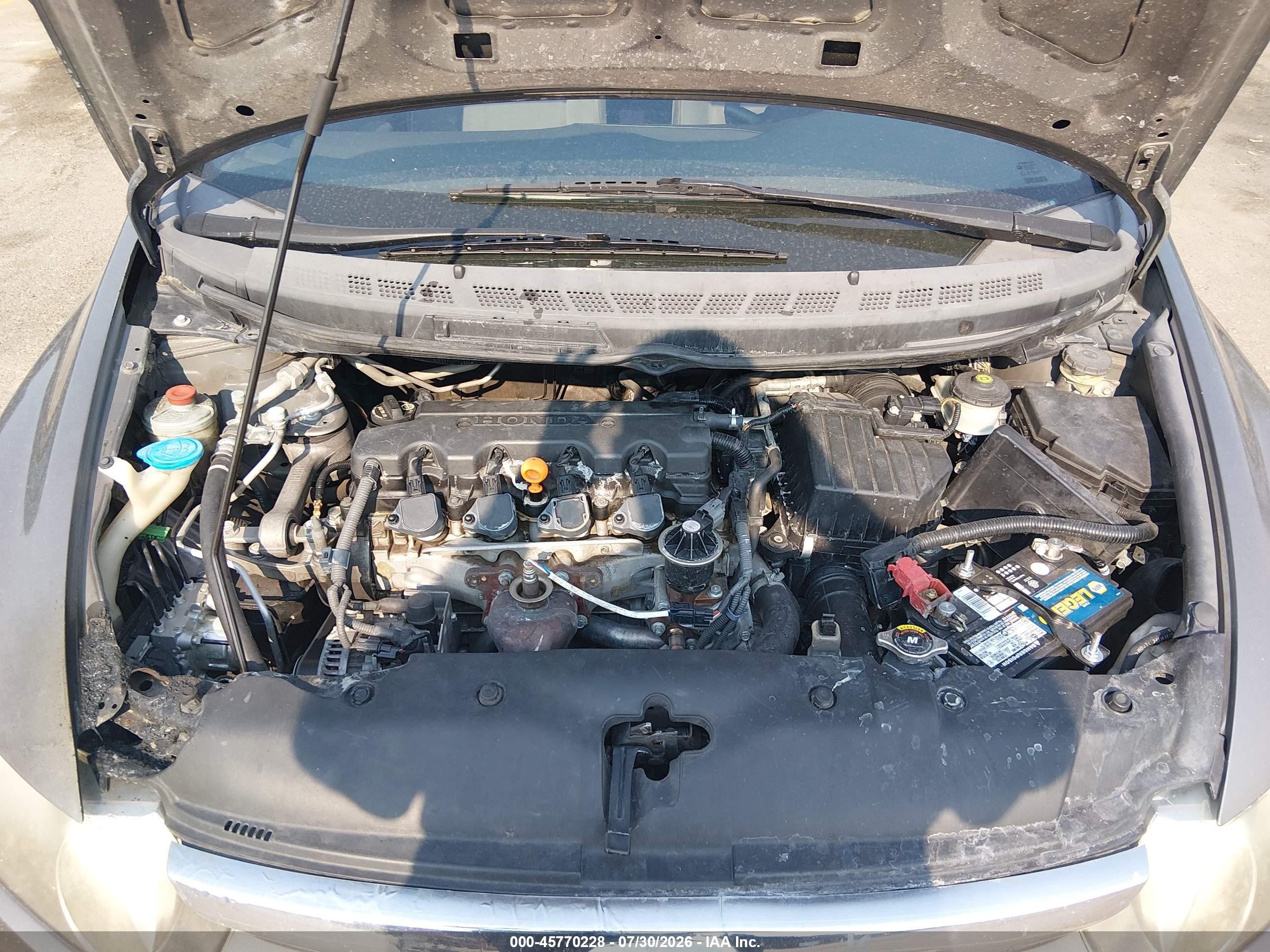 2008 Honda Civic Lx Gray vin: 2HGFA15508H341540