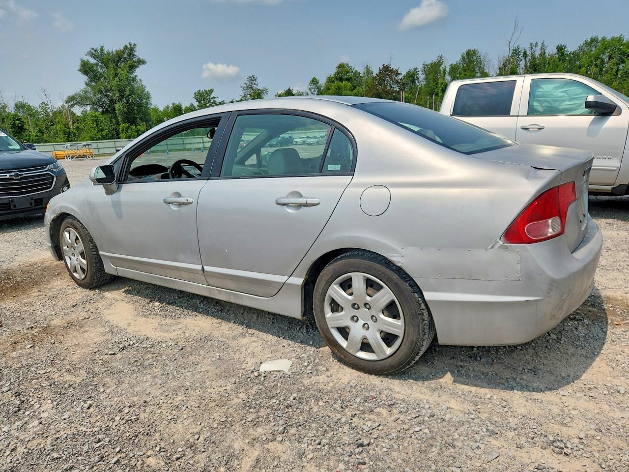2008 Honda Civic Lx Silver vin: 2HGFA15508H512173