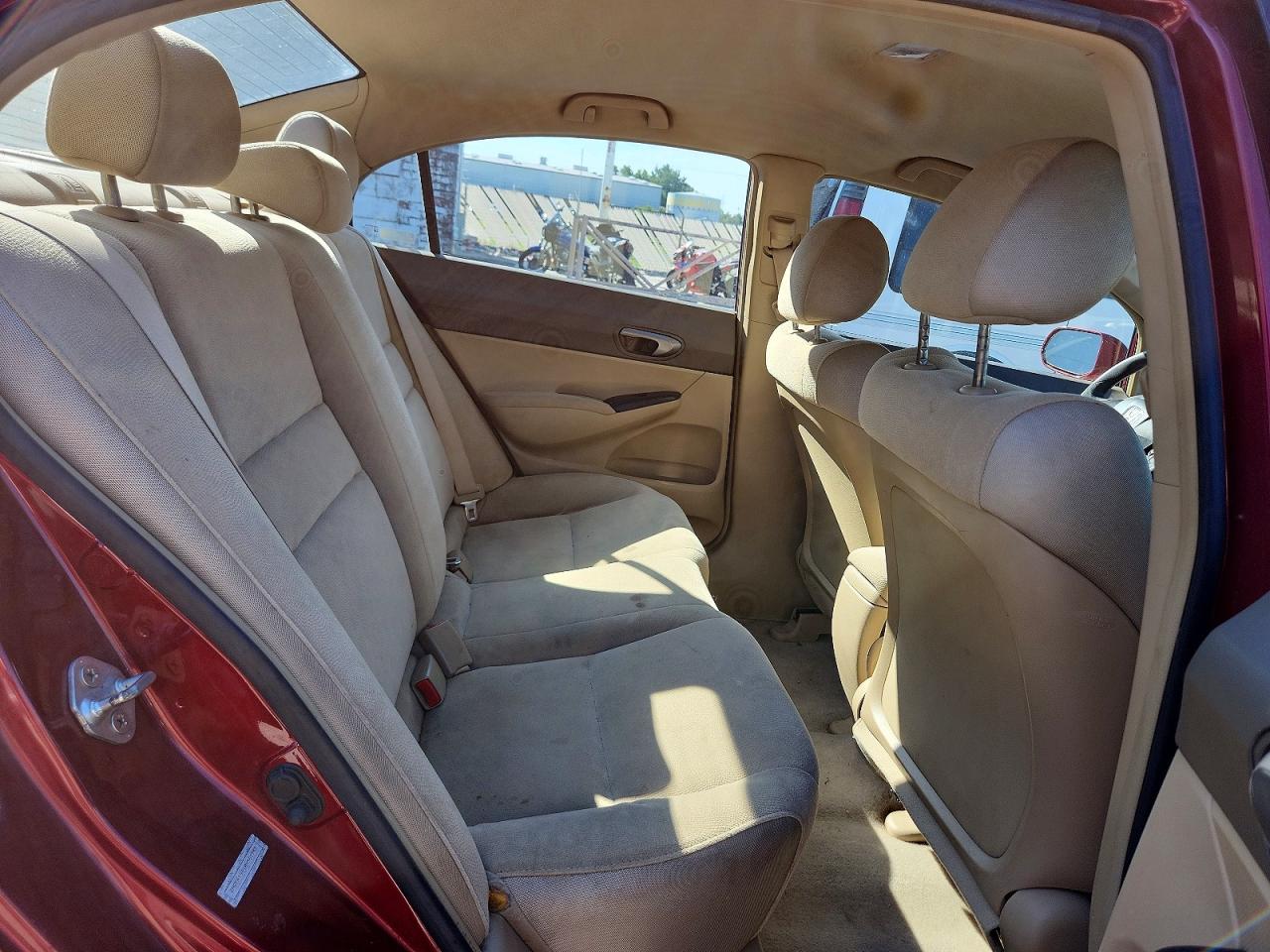 2008 Honda Civic Lx Burgundy vin: 2HGFA15518H501943