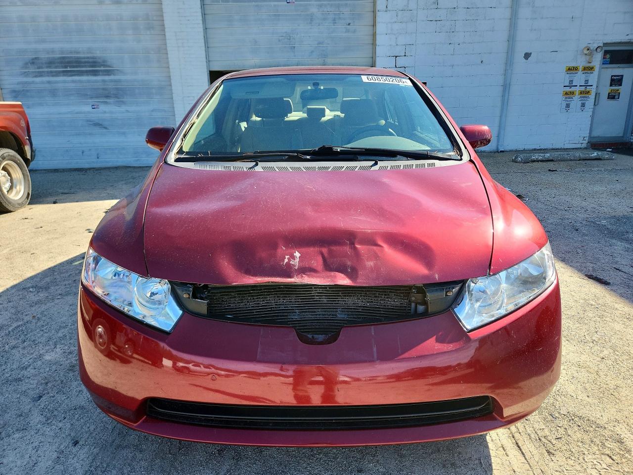 2008 Honda Civic Lx Burgundy vin: 2HGFA15518H501943