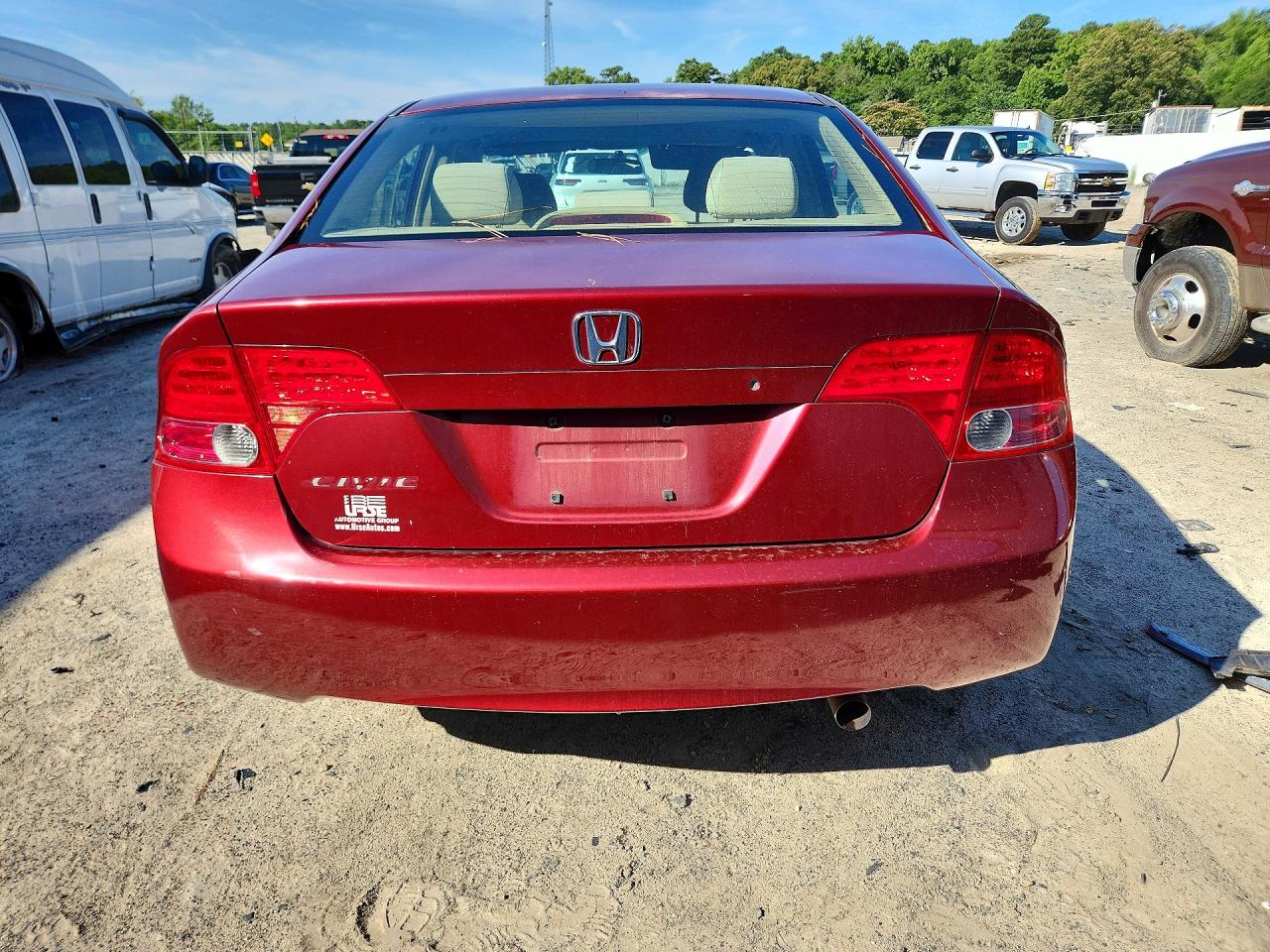 2008 Honda Civic Lx Burgundy vin: 2HGFA15518H501943