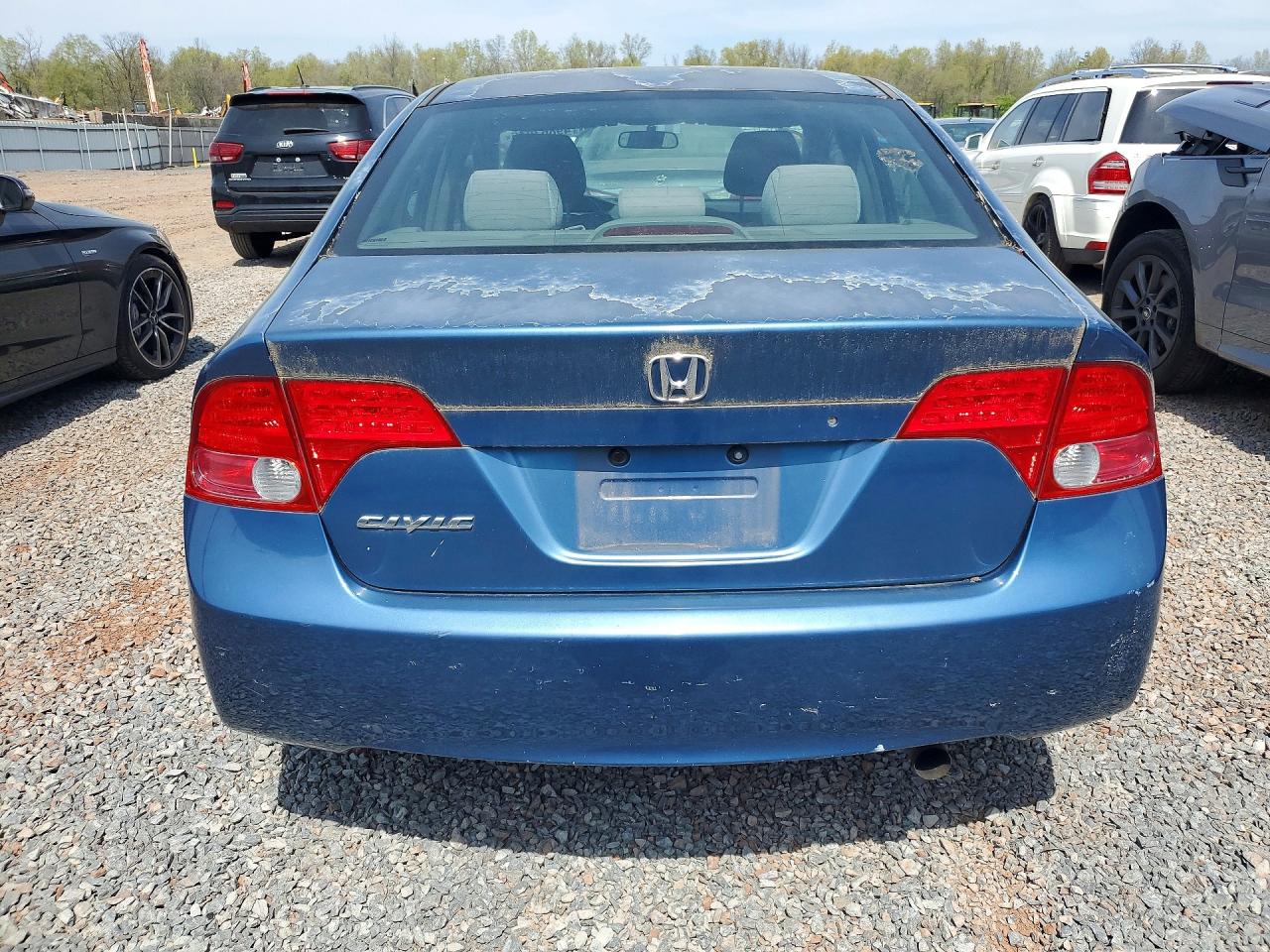 2006 Honda Civic Lx Blue vin: 2HGFA15526H510258