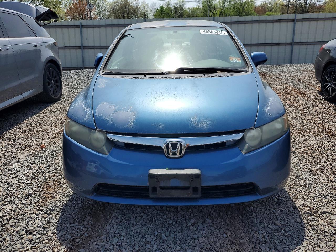 2006 Honda Civic Lx Blue vin: 2HGFA15526H510258