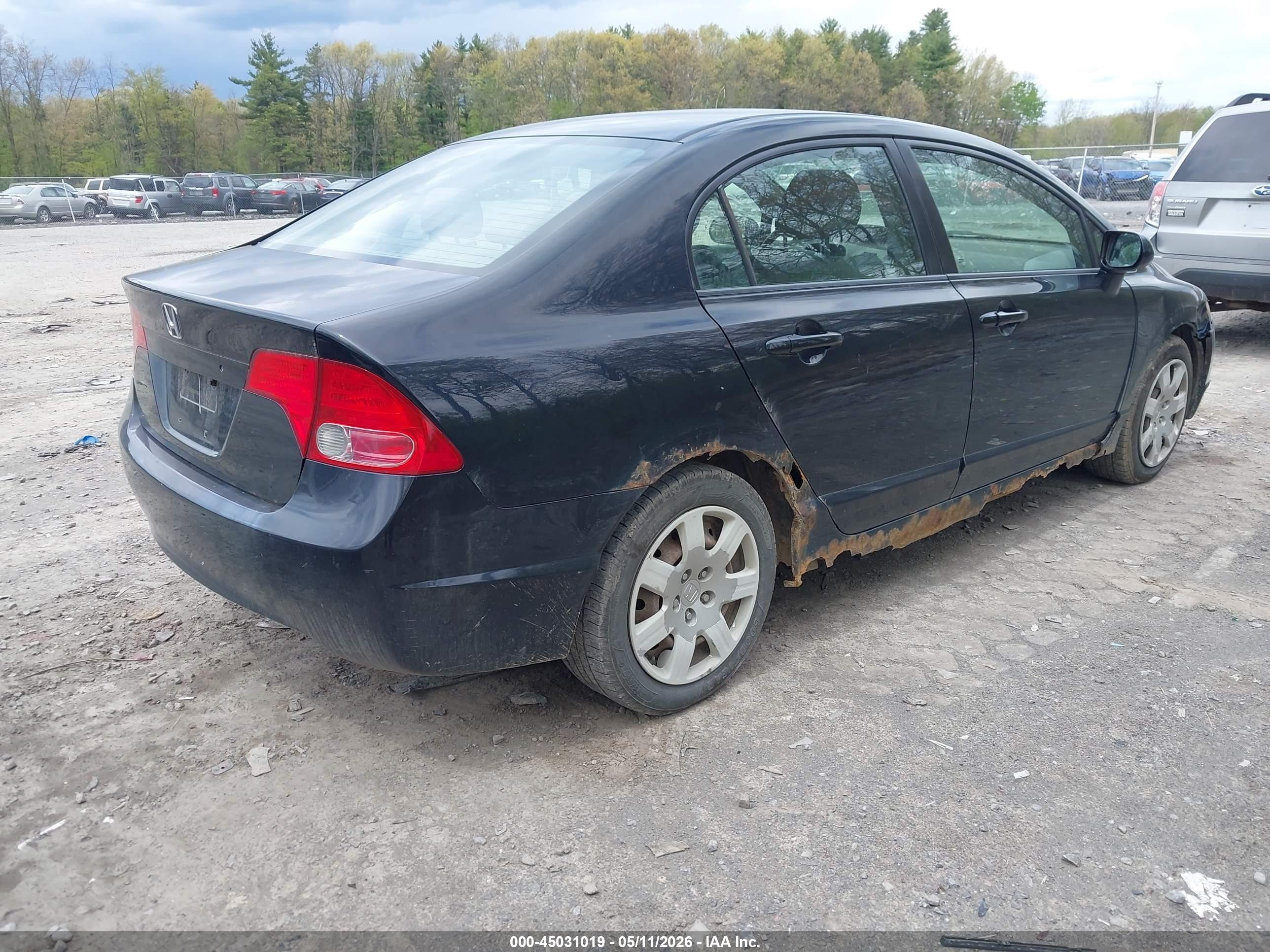 2008 Honda Civic Lx Black vin: 2HGFA15528H331513