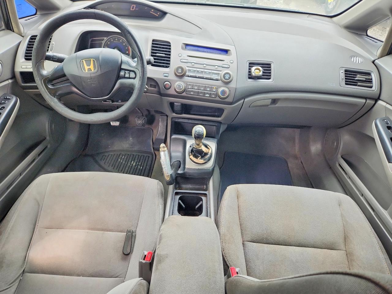 2008 Honda Civic Lx Gray vin: 2HGFA15528H514653