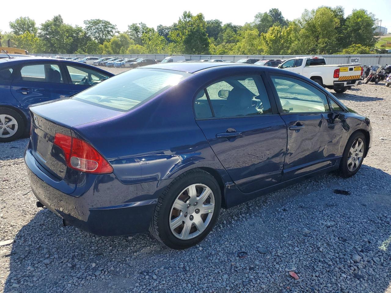 2008 Honda Civic Lx Blue vin: 2HGFA15528H527600
