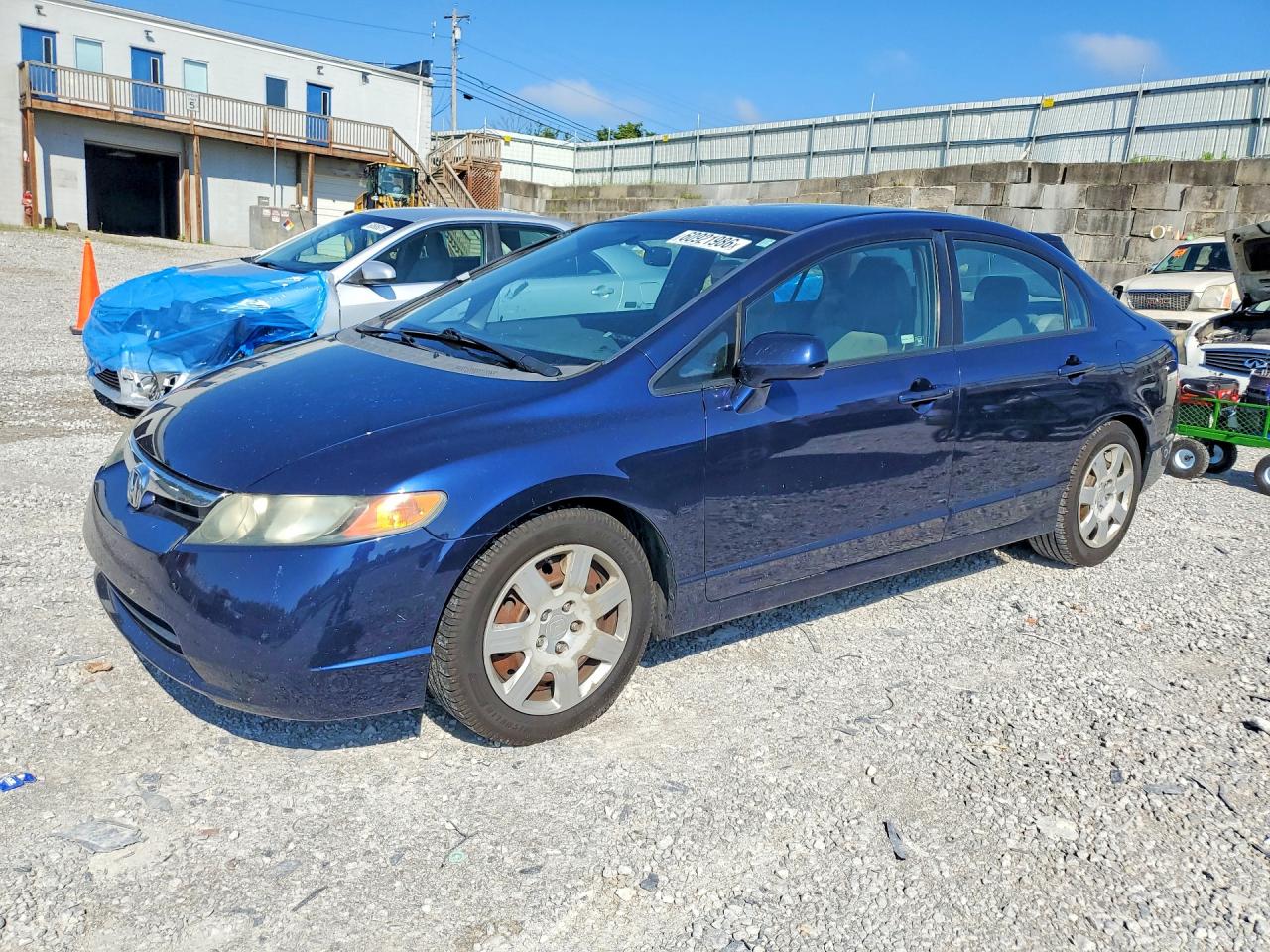2008 Honda Civic Lx Blue vin: 2HGFA15528H527600