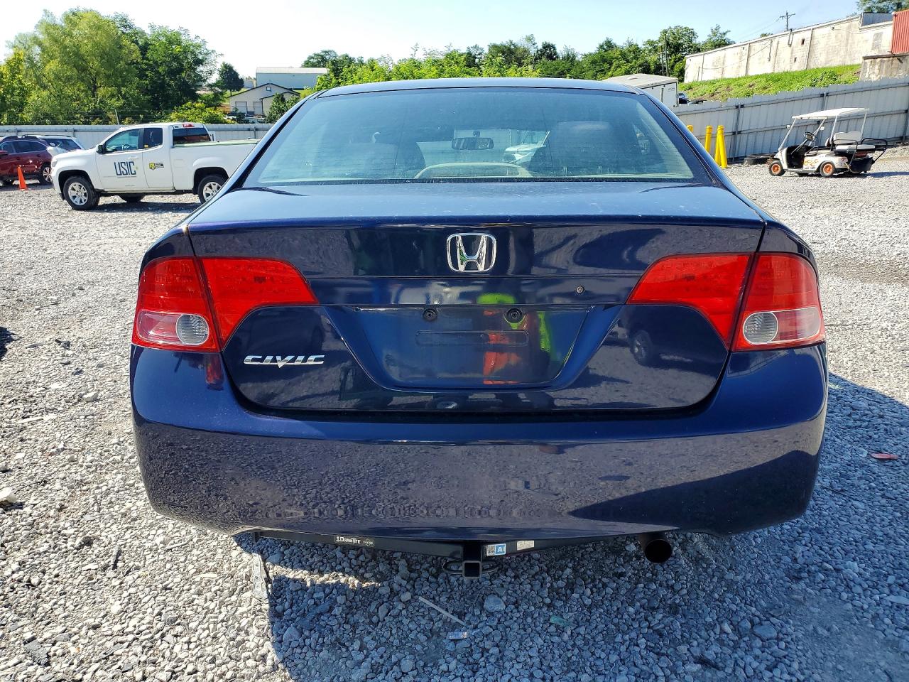 2008 Honda Civic Lx Blue vin: 2HGFA15528H527600