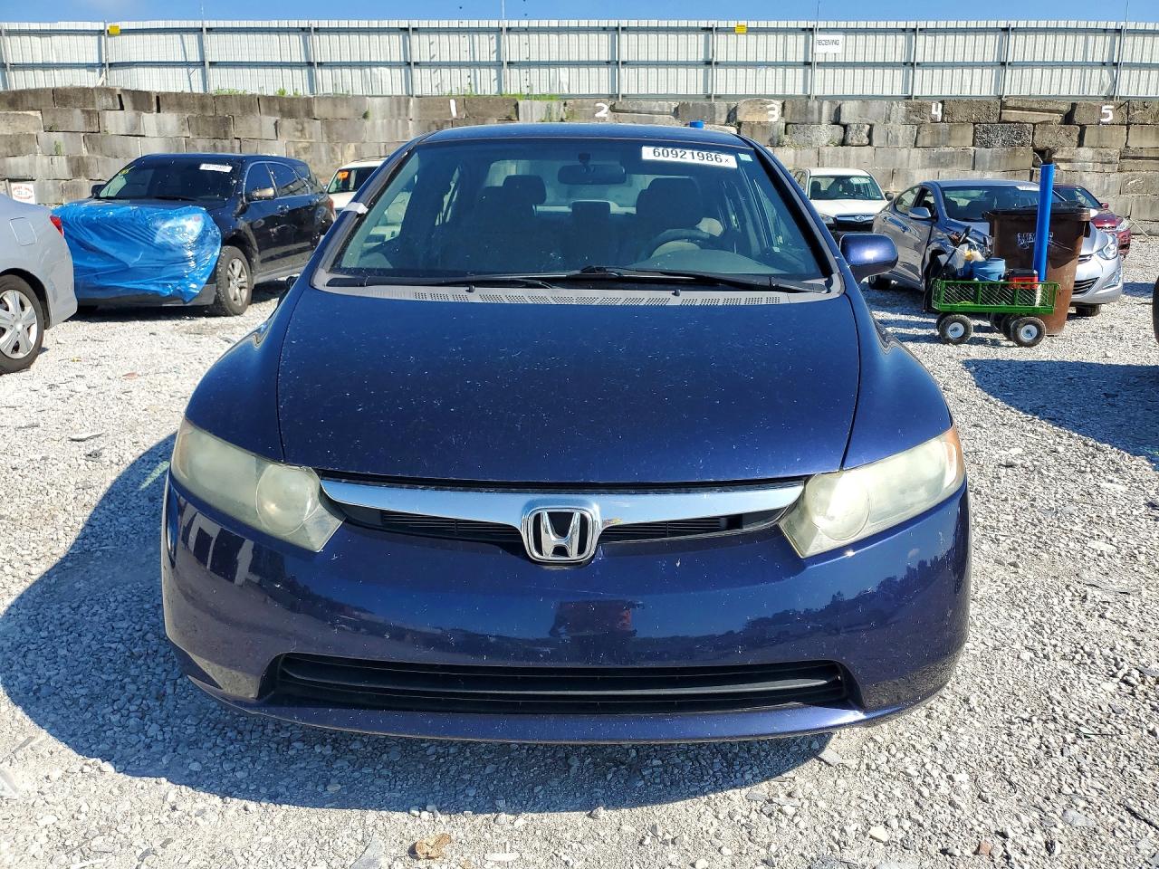 2008 Honda Civic Lx Blue vin: 2HGFA15528H527600