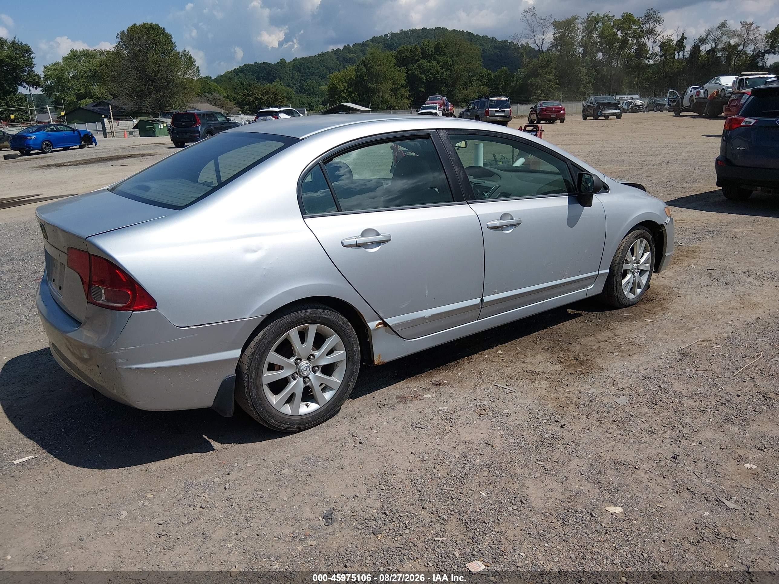 2007 Honda Civic Lx Silver vin: 2HGFA15547H311259