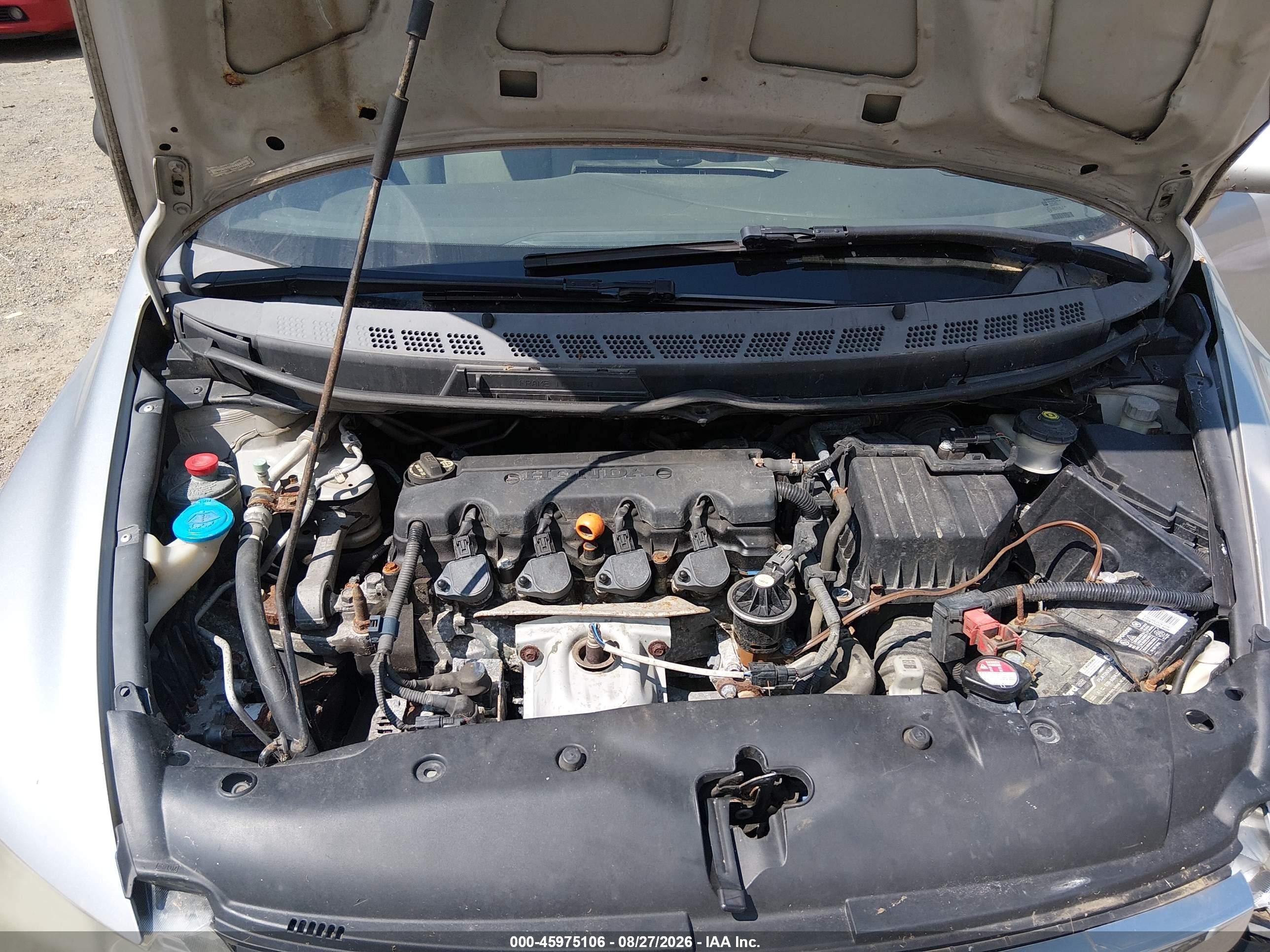 2007 Honda Civic Lx Silver vin: 2HGFA15547H311259