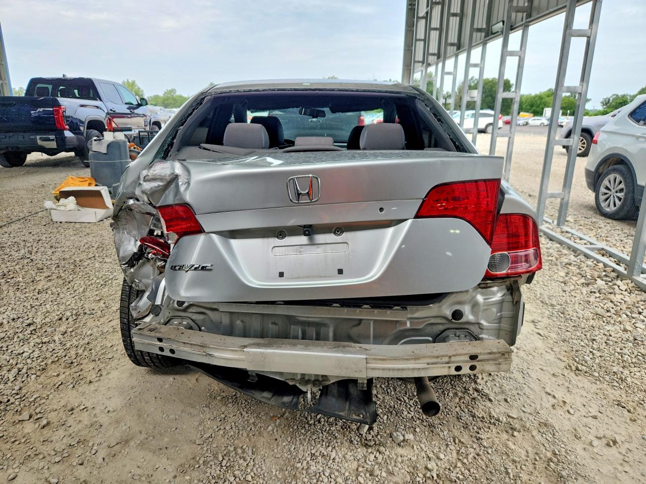 2008 Honda Civic Lx Silver vin: 2HGFA15548H300229