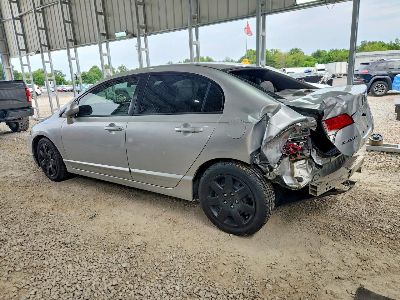 2008 Honda Civic Lx Silver vin: 2HGFA15548H300229