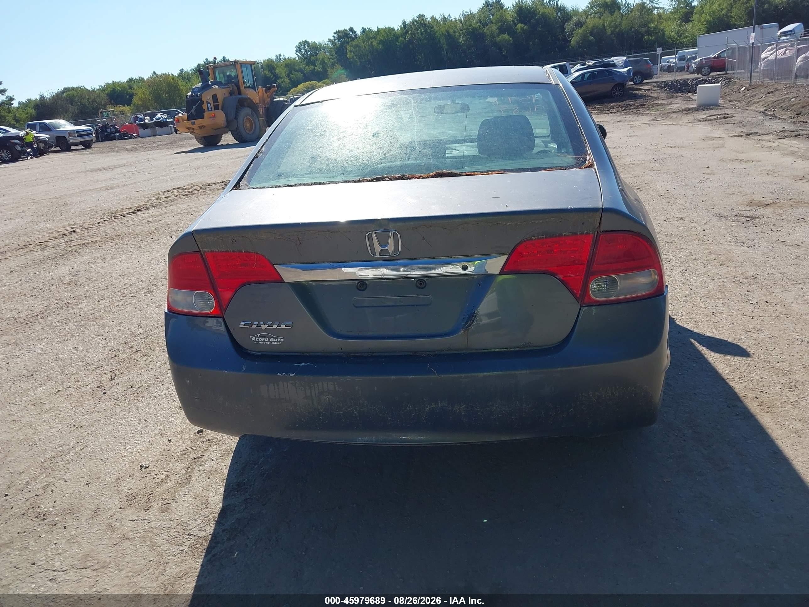 2009 Honda Civic Lx Gray vin: 2HGFA15549H338352