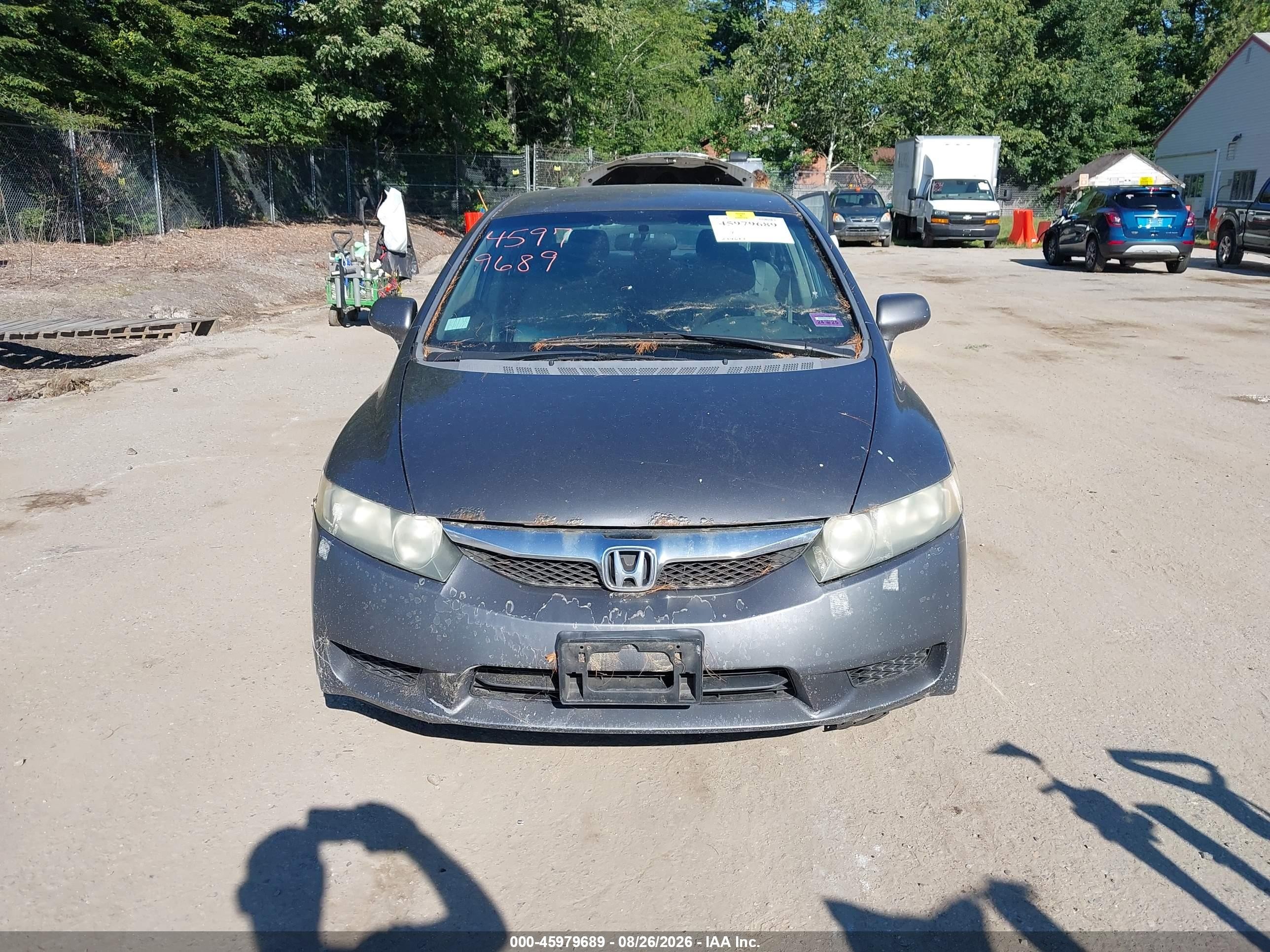 2009 Honda Civic Lx Gray vin: 2HGFA15549H338352