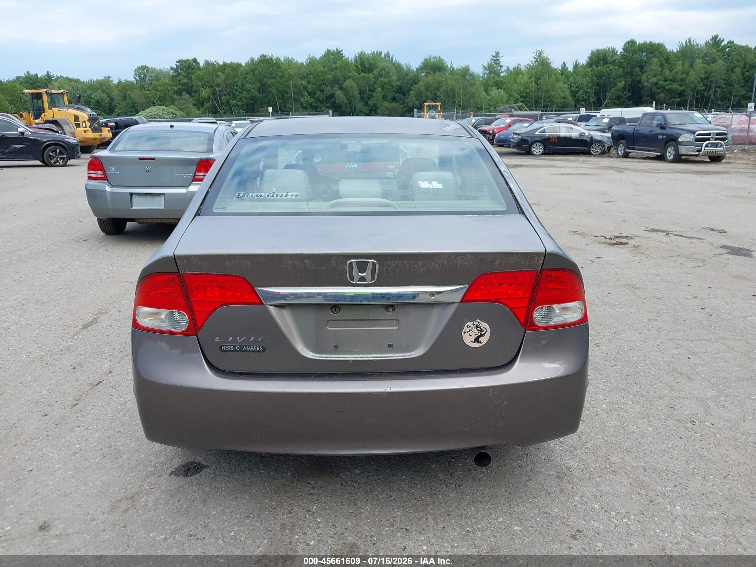 2009 Honda Civic Lx Gray vin: 2HGFA15549H518494