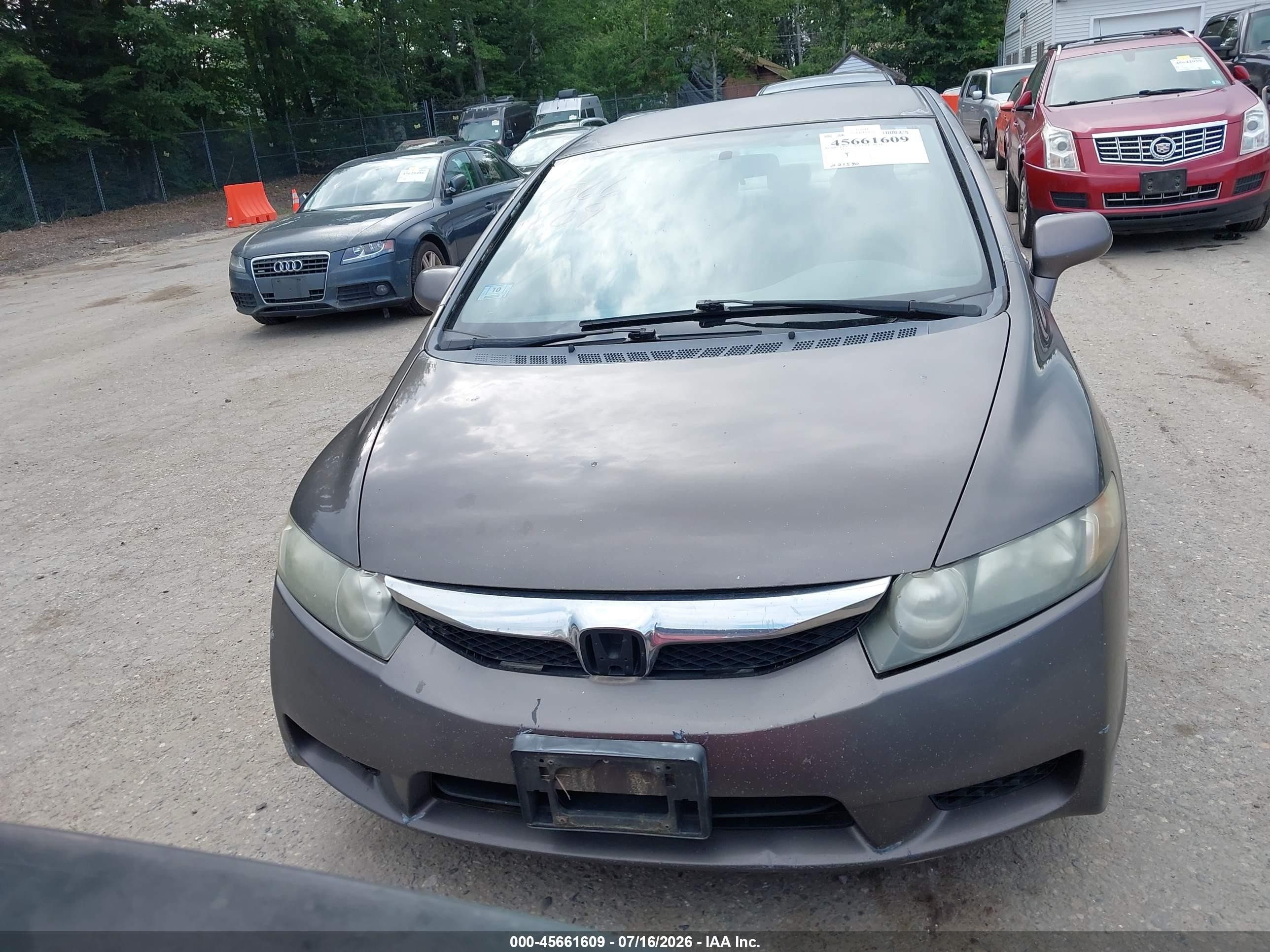 2009 Honda Civic Lx Gray vin: 2HGFA15549H518494